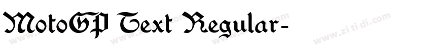 MotoGP Text Regular字体转换